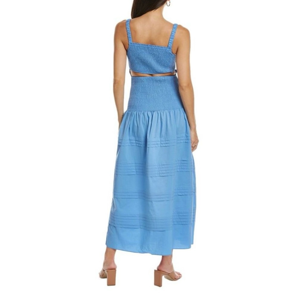 SAYLOR NEW Tiffani Smocked Blue Dress with Cut out Back size Small - Picture 6 of 16